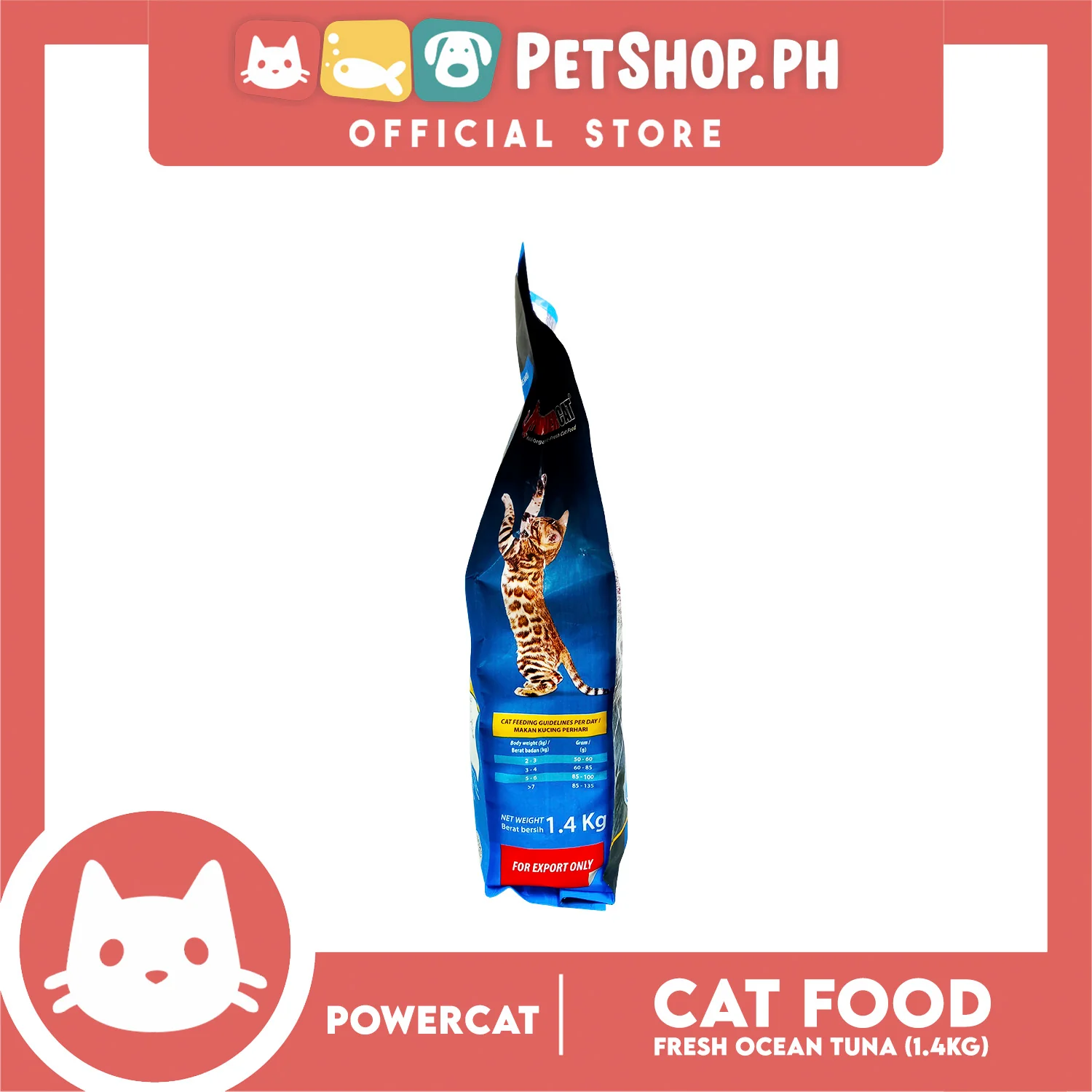 Powercat Fresh Ocean Tuna 1.4kg - Image 4