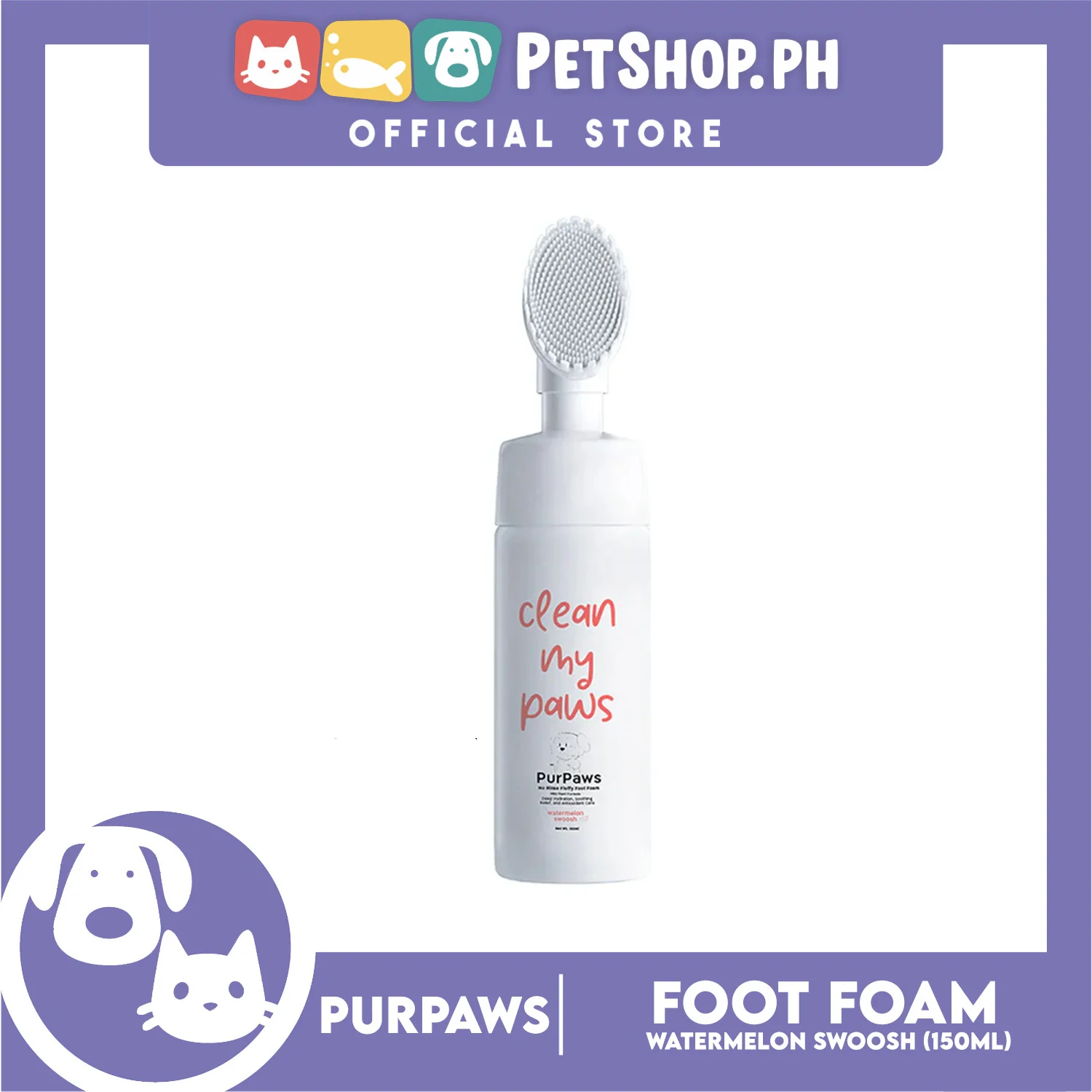 Purpaws Clean My Paws Watermelon Swoosh - Image 2