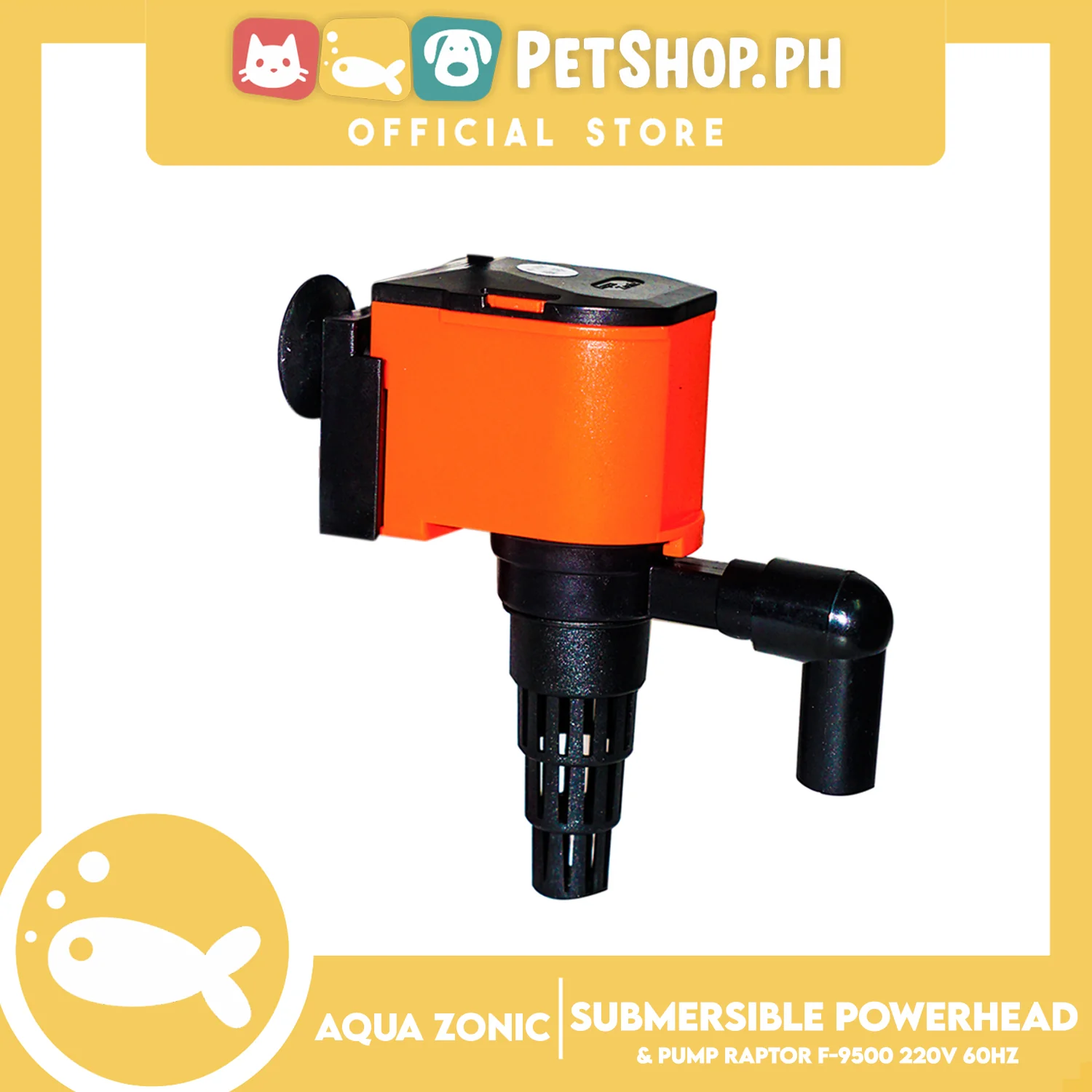 Raptor F-9500 Submersible Filter 10W, Max Flow 950, Max Height 1.20, 220V-240V 60Hz, Durable, Silent, Energy Saving And Strong Performance Fish Tank Filter - Image 4