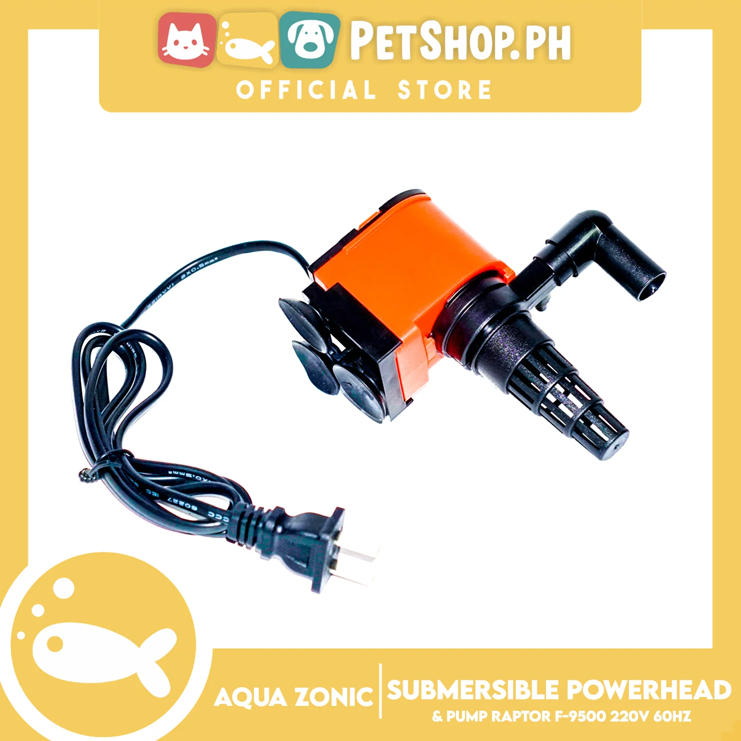 Raptor F-9500 Submersible Filter 10W, Max Flow 950, Max Height 1.20, 220V-240V 60Hz, Durable, Silent, Energy Saving And Strong Performance Fish Tank Filter - Image 5