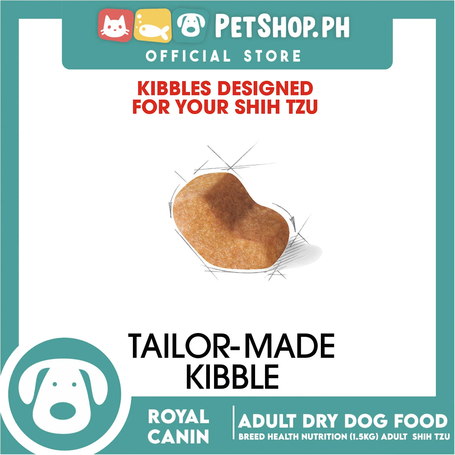 Royal Canin Shih Tzu Adult (1.5kg) Dry Dog Food - Breed Health Nutrition - Image 3