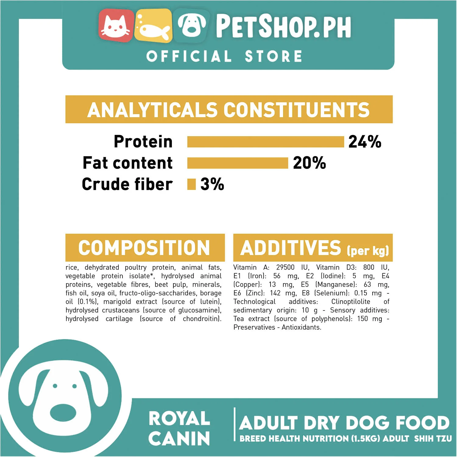 Royal Canin Shih Tzu Adult (1.5kg) Dry Dog Food - Breed Health Nutrition - Image 6