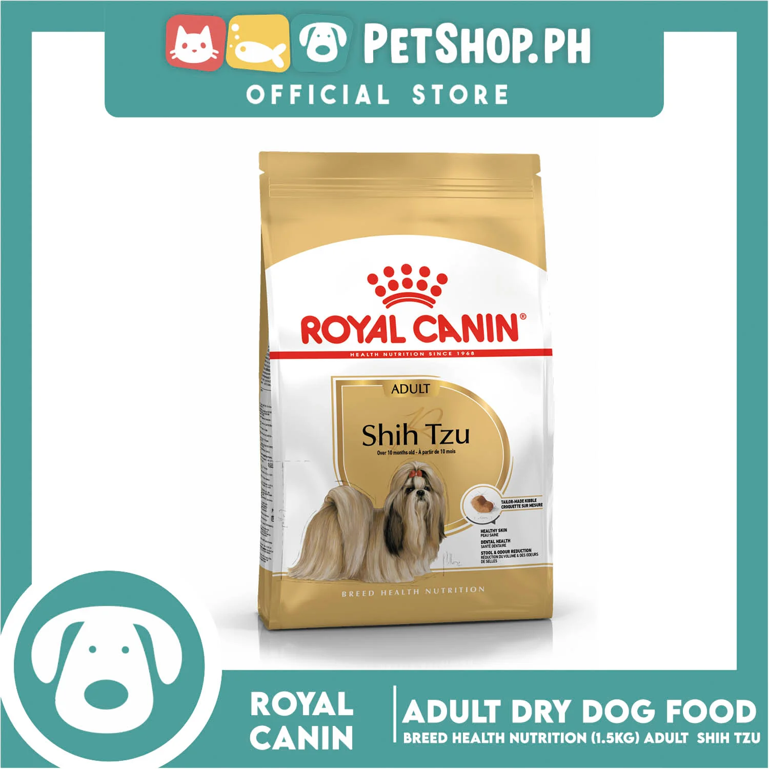 Royal Canin Shih Tzu Adult (1.5kg) Dry Dog Food - Breed Health Nutrition - Image 7
