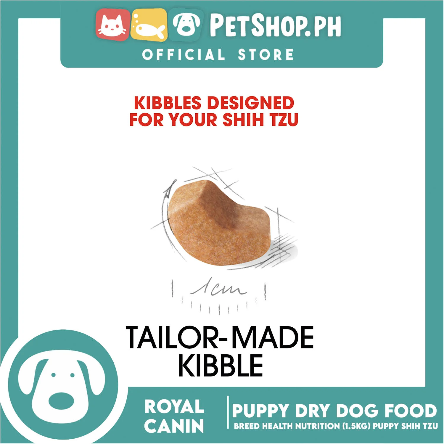Royal Canin Shih Tzu Puppy (1.5kg) Dry Dog Food - Breed Health Nutrition - Image 3