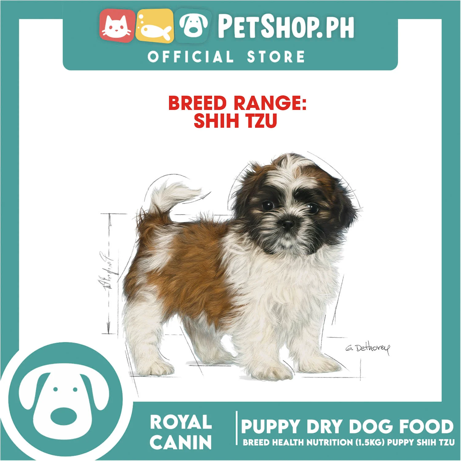 Royal Canin Shih Tzu Puppy (1.5kg) Dry Dog Food - Breed Health Nutrition - Image 5