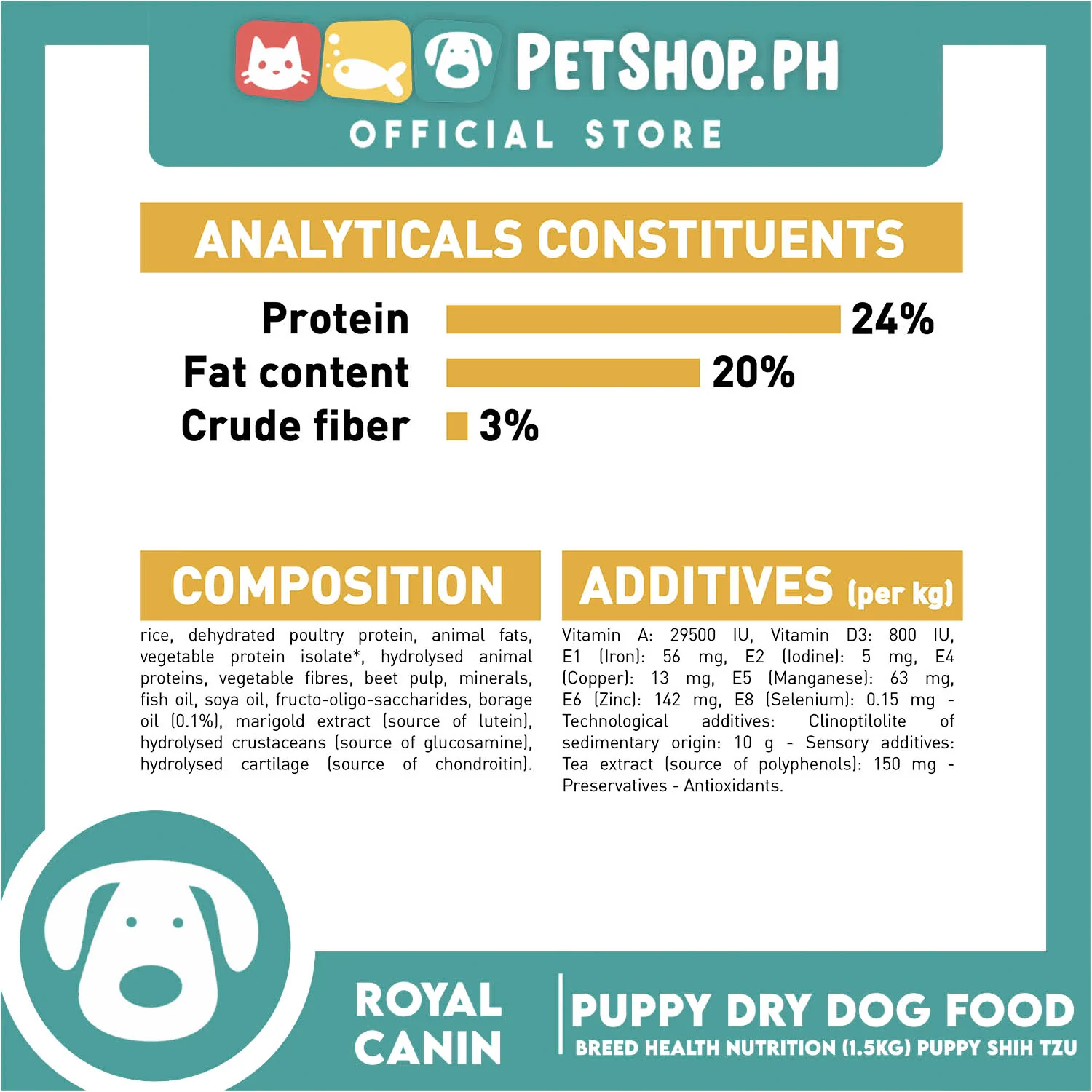 Royal Canin Shih Tzu Puppy (1.5kg) Dry Dog Food - Breed Health Nutrition - Image 7