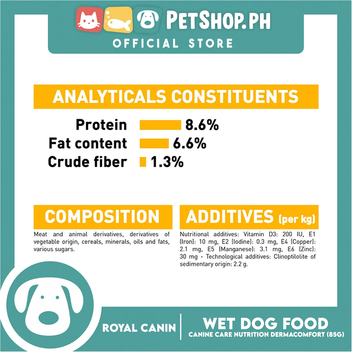 Royal Canin Dermacomfort Loaf (85g) Adult Wet Dog Food - Canine Care Nutrition - Image 8