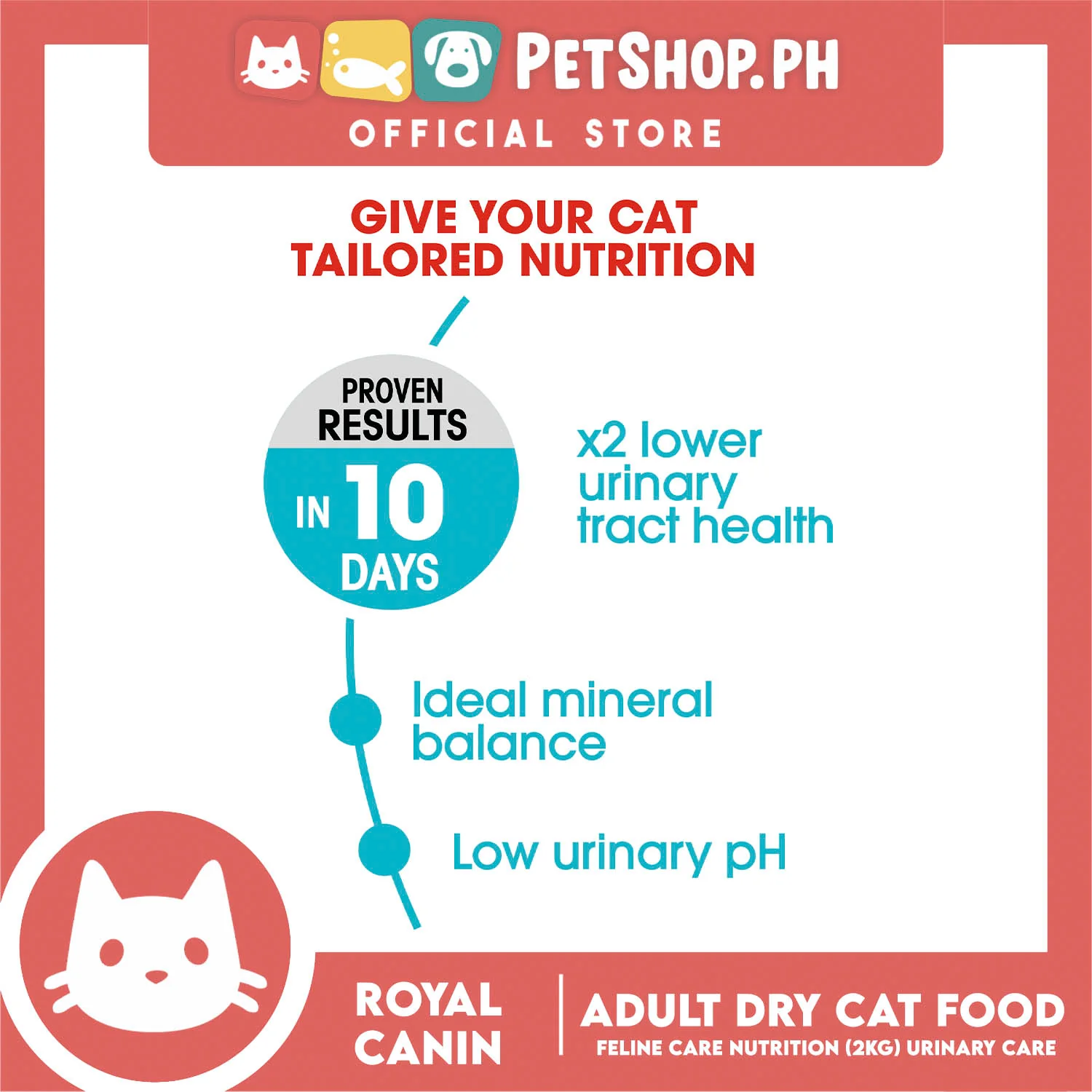 Royal Canin Urinary Care (2kg) Adult Dry Cat Food - Feline Care Nutrition - Image 2