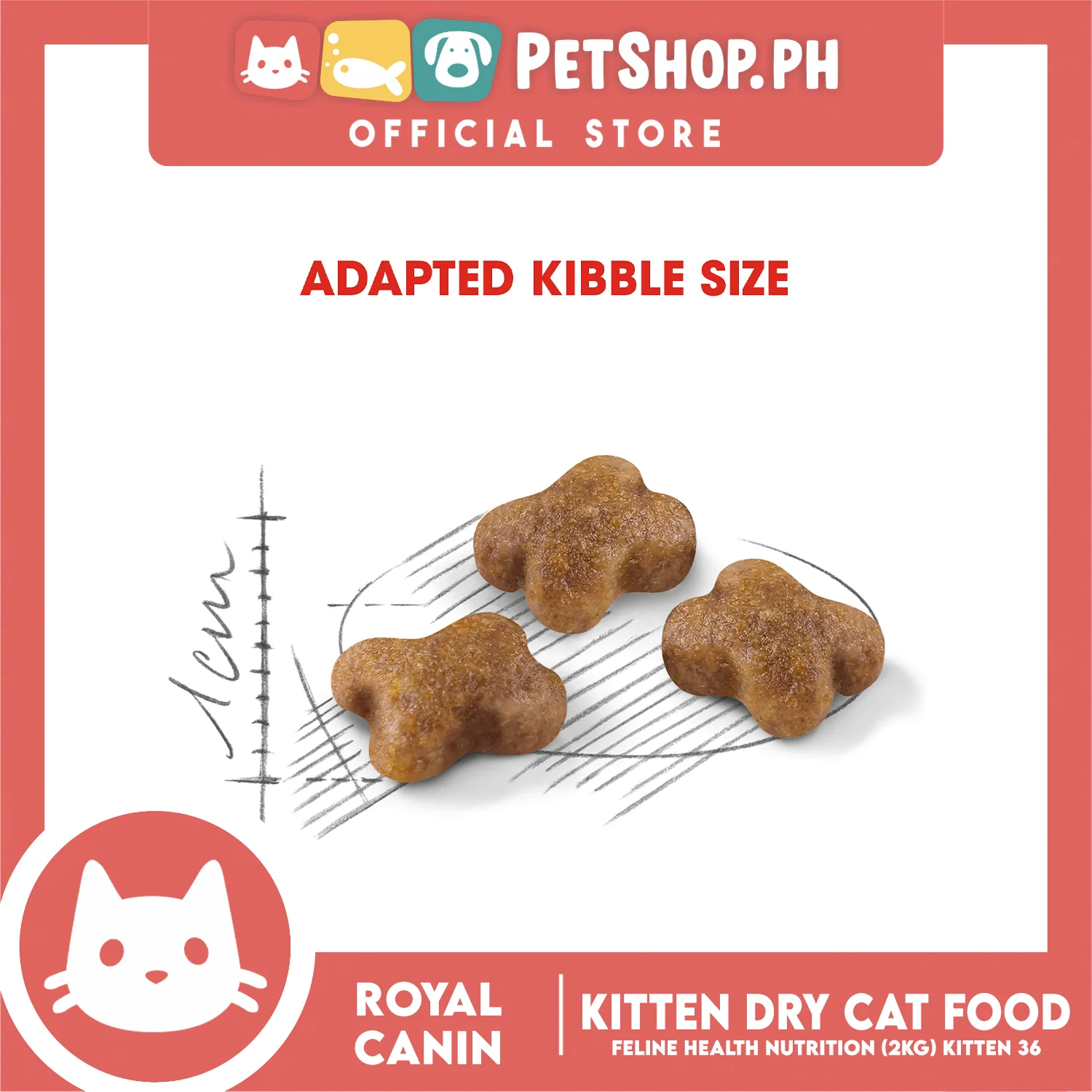 Royal Canin Feline Health Nutrition Kitten Dry Cat Food 2kg - Image 4