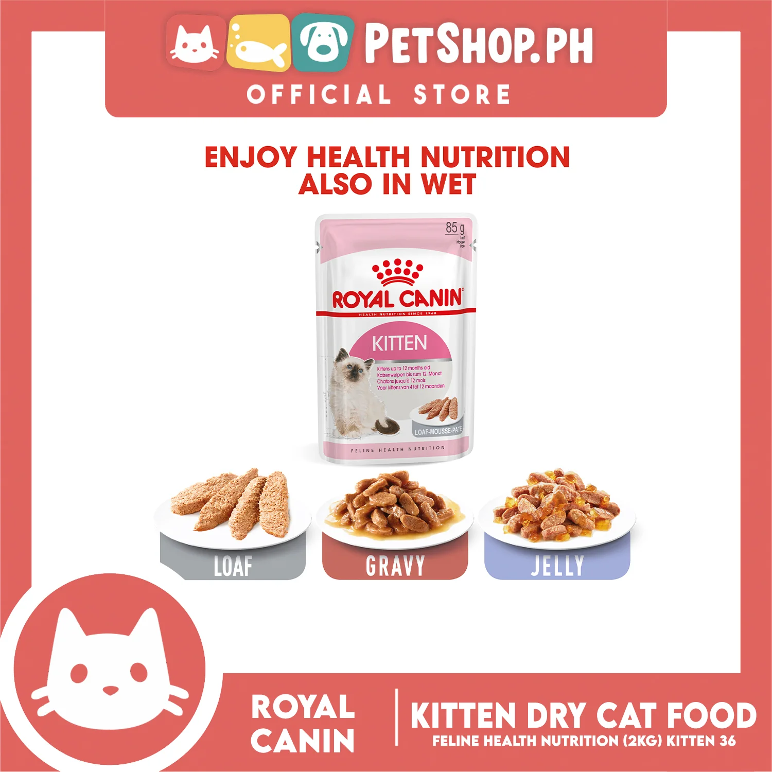 Royal Canin Feline Health Nutrition Kitten Dry Cat Food 2kg - Image 6