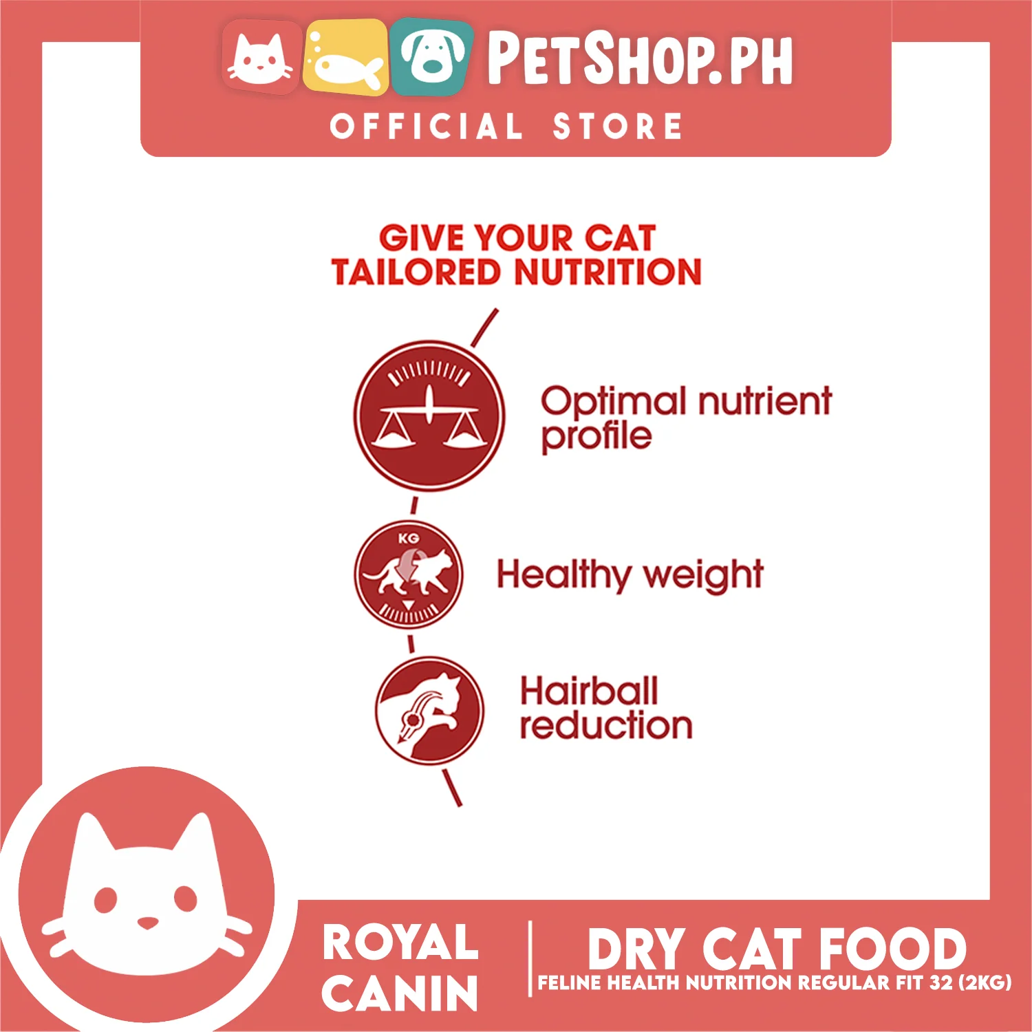 Royal Canin Fit 32 (2kg) Adult Dry Cat Food - Feline Health Nutrition - Image 6