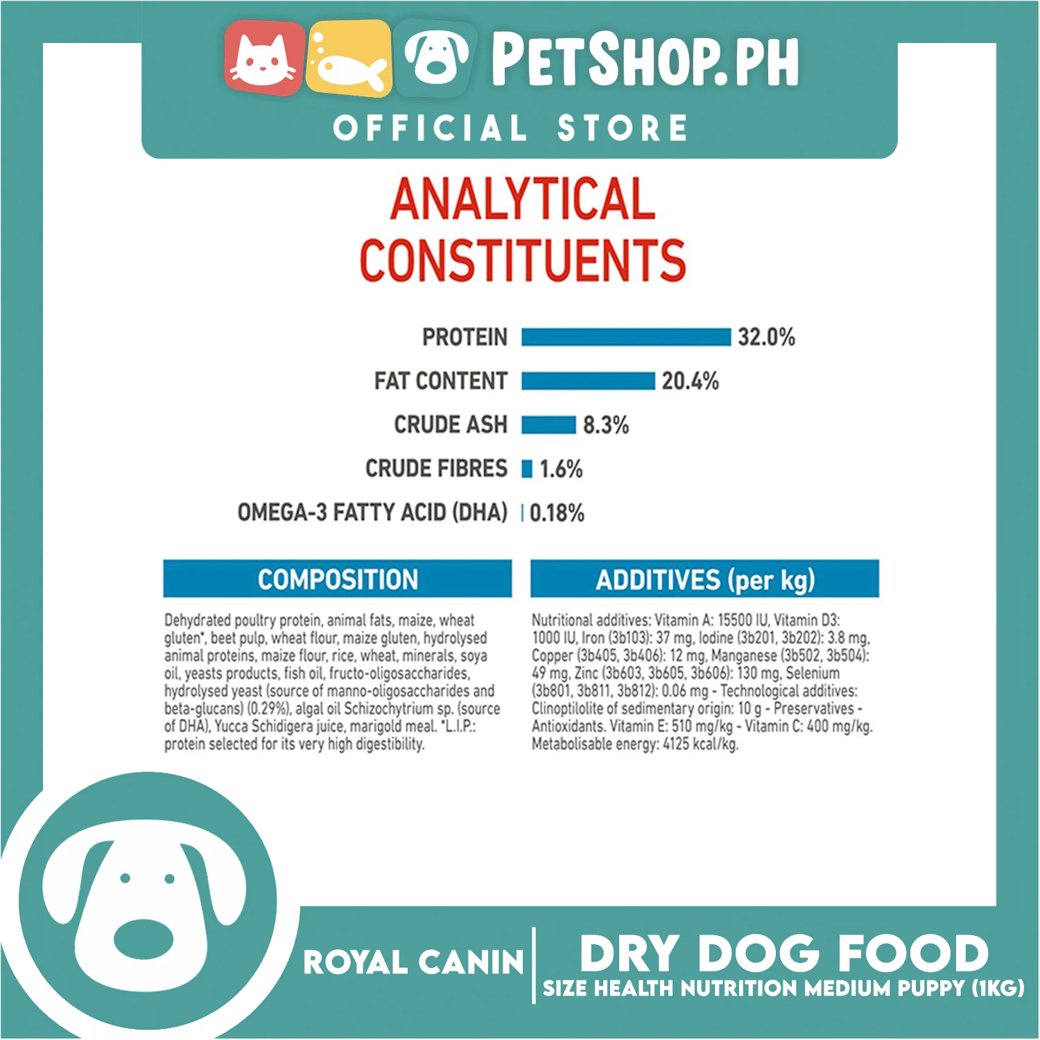 Royal Canin Medium Puppy (1kg) Dry Dog Food - Size Health Nutrition - Image 6