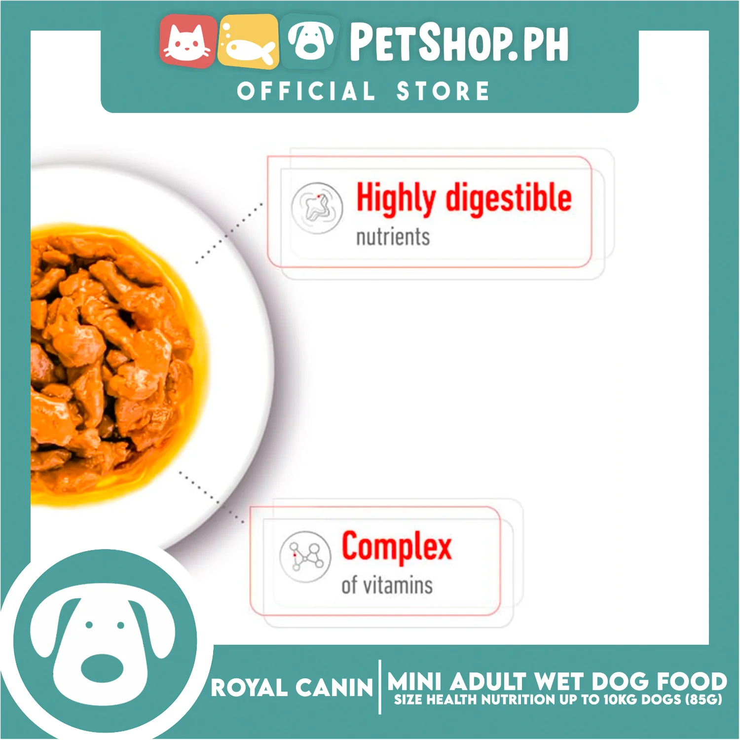 Royal Canin Mini Adult (85g) Wet Dog Food - Size Health Nutrition - Image 5