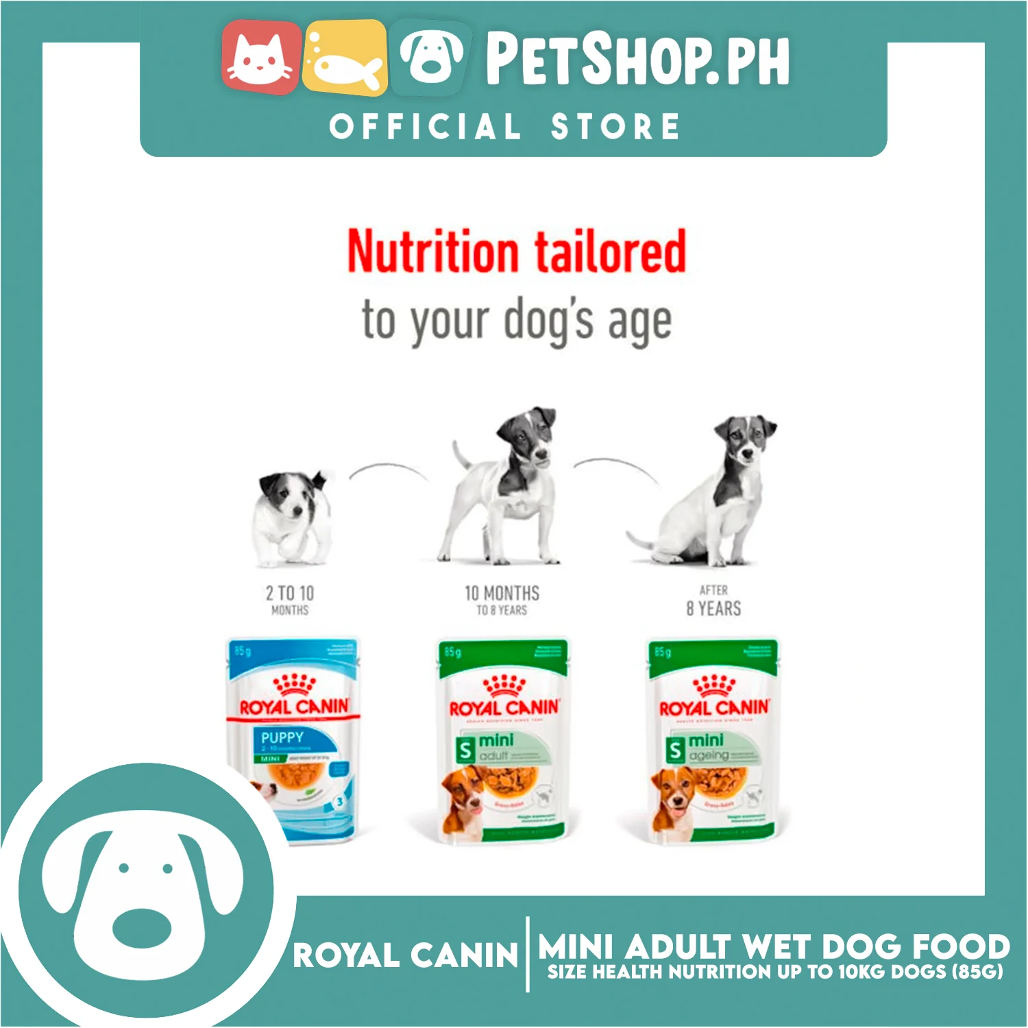 Royal Canin Mini Adult (85g x 12 pouches) Wet Dog Food - Size Health Nutrition - Image 7