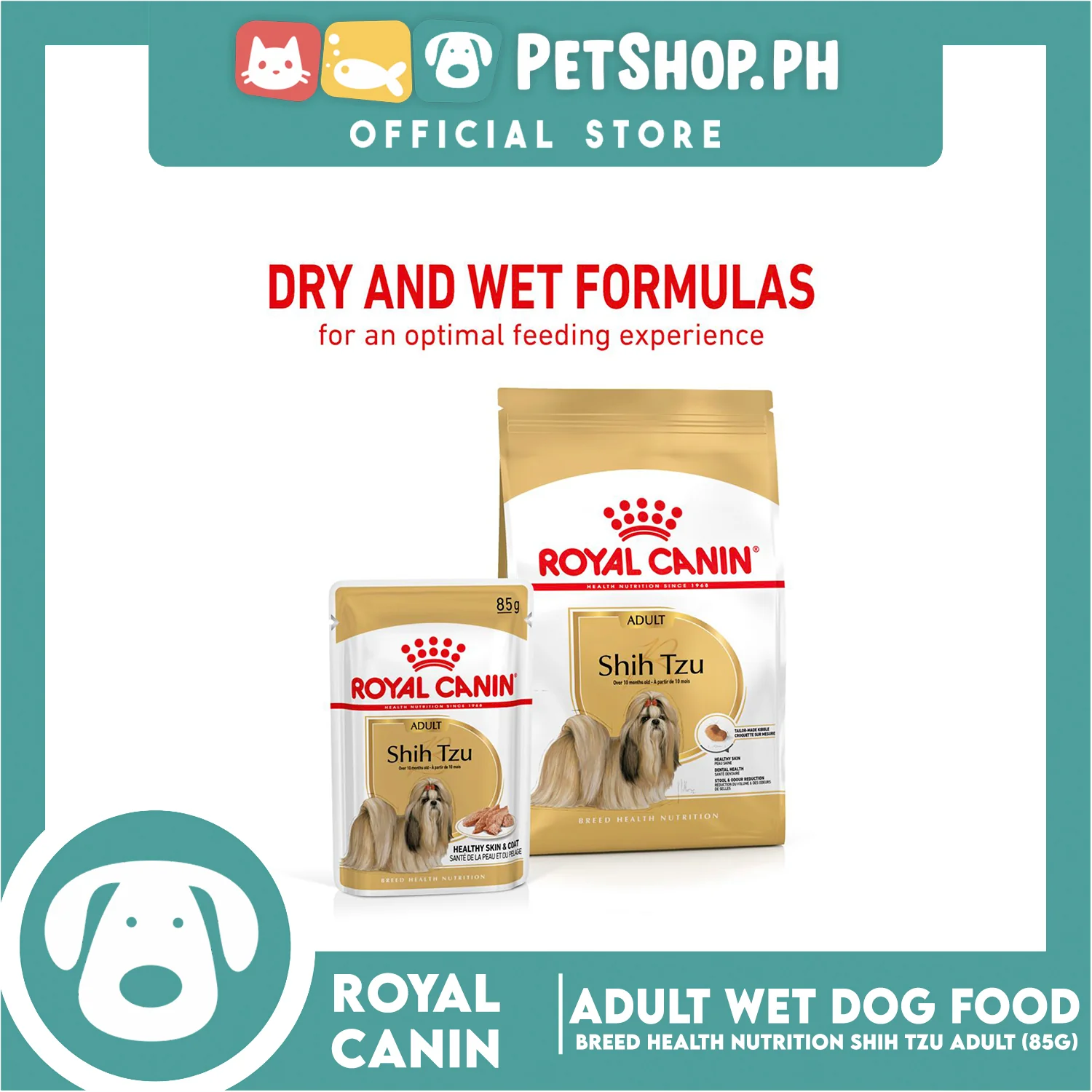 Royal Canin Shih Tzu Adult (85g) Wet Dog Food - Breed Health Nutrition - Image 6
