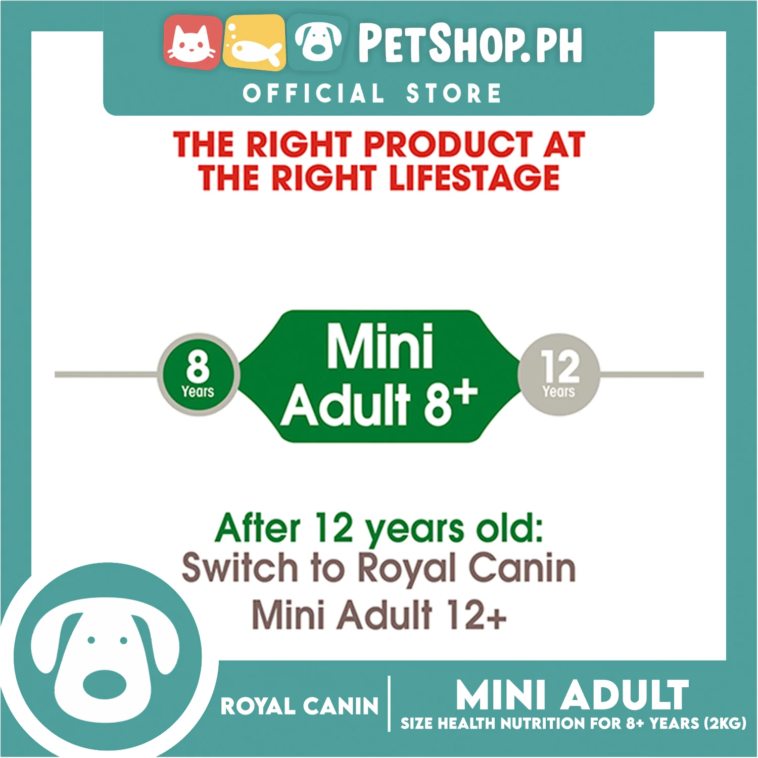 Royal Canin Size Health Nutrition Mini Adult 8+ Years Dry Dog Food 2kg - Image 3