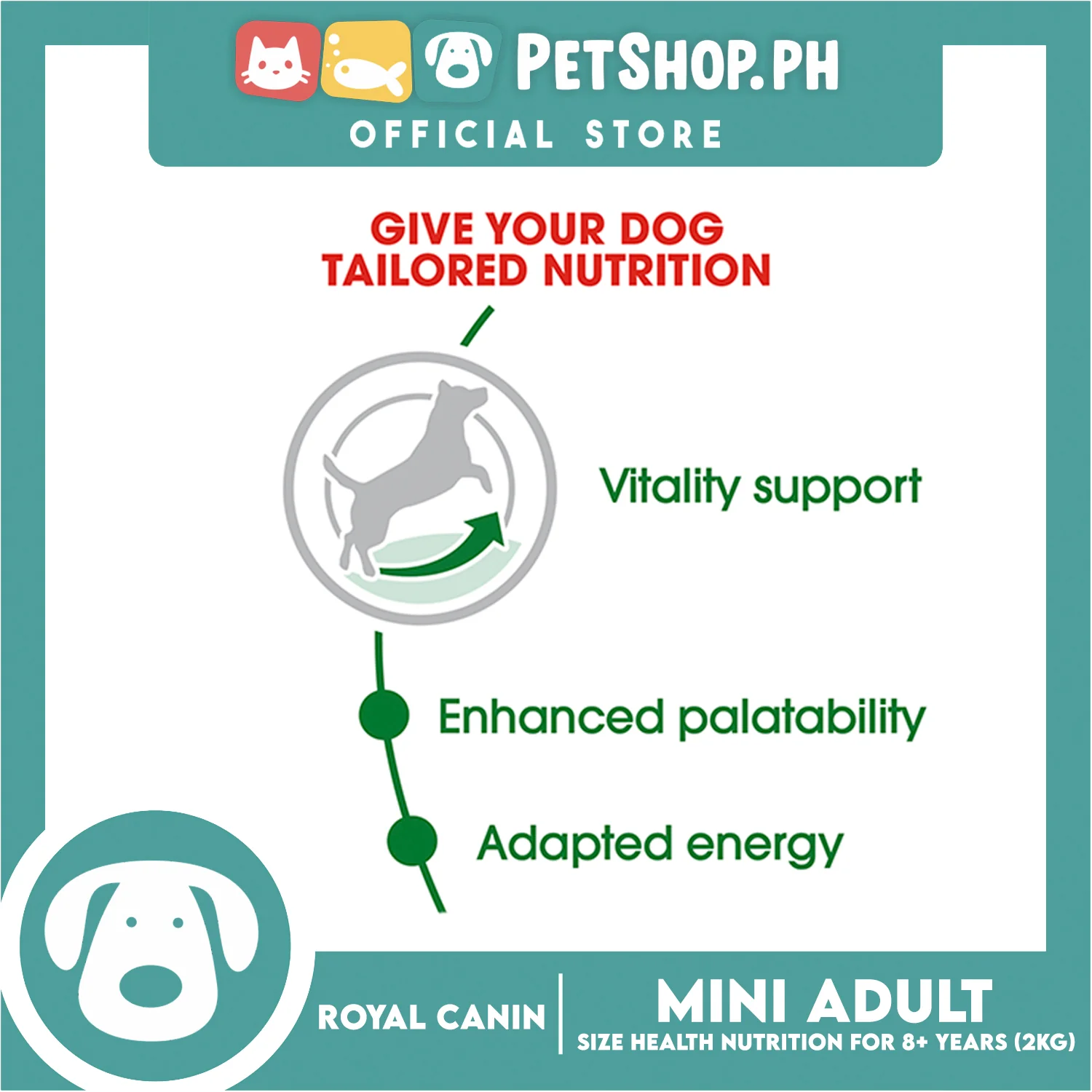 Royal Canin Size Health Nutrition Mini Adult 8+ Years Dry Dog Food 2kg - Image 7