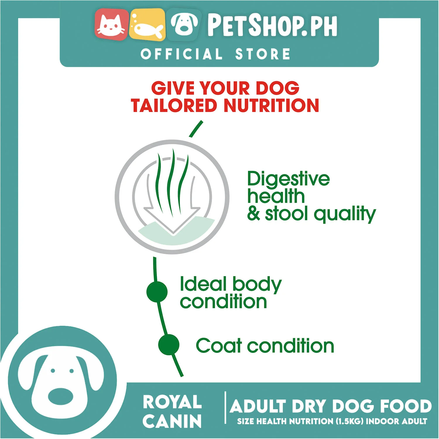 Royal Canin Size Health Nutrition Mini Indoor Adult Dry Dog Food 1.5kg - Image 3