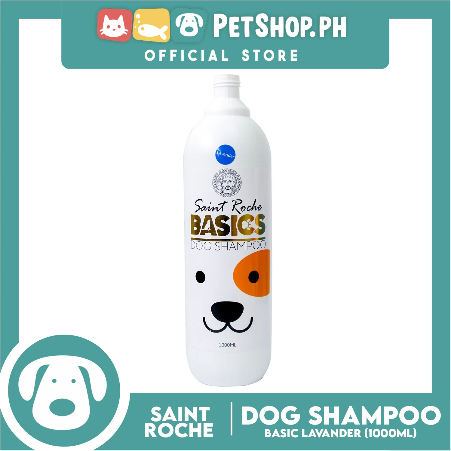 Saint Roche Basics (Lavender Scent) 1 Liter Dog Shampoo - Image 2