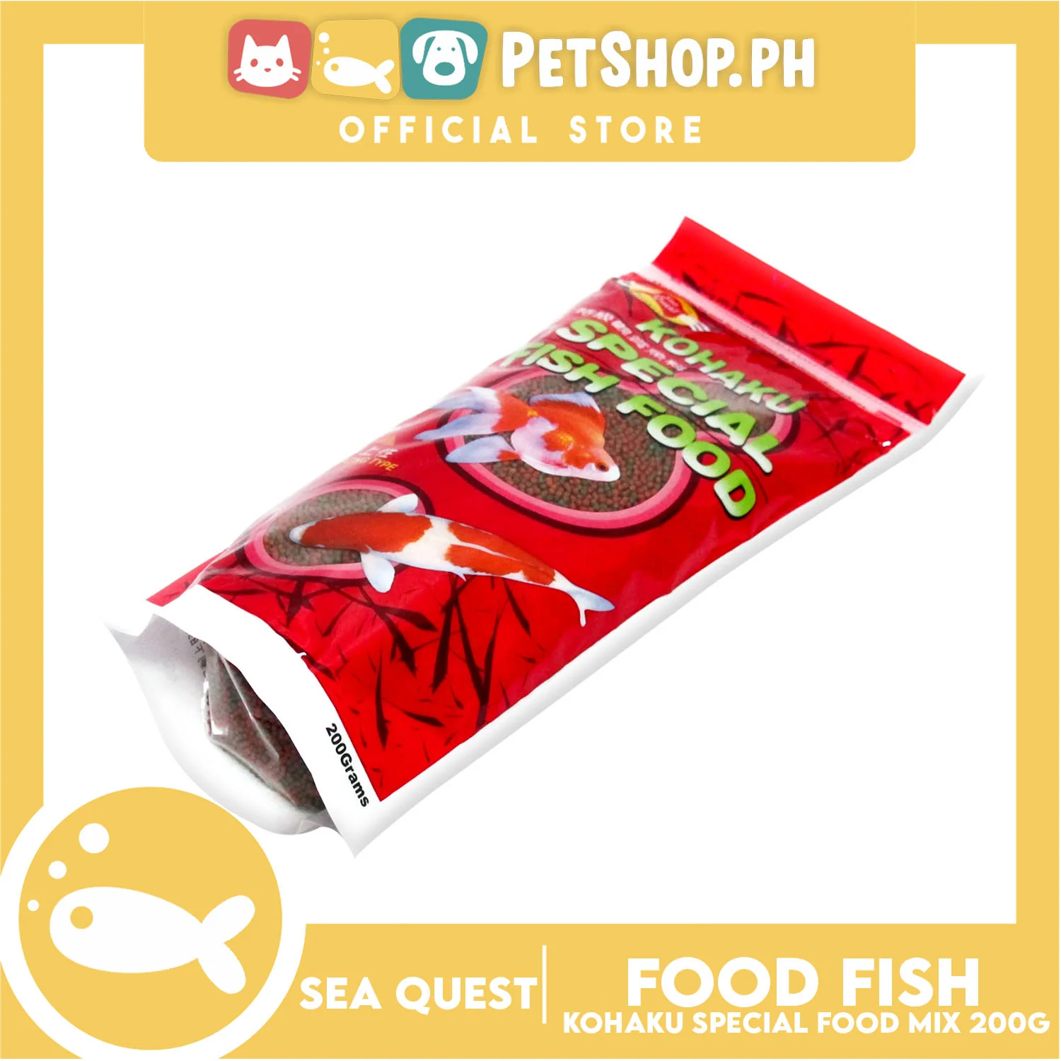 Sea Quest Kohaku Fish Food Baby Mix 200g - Image 3