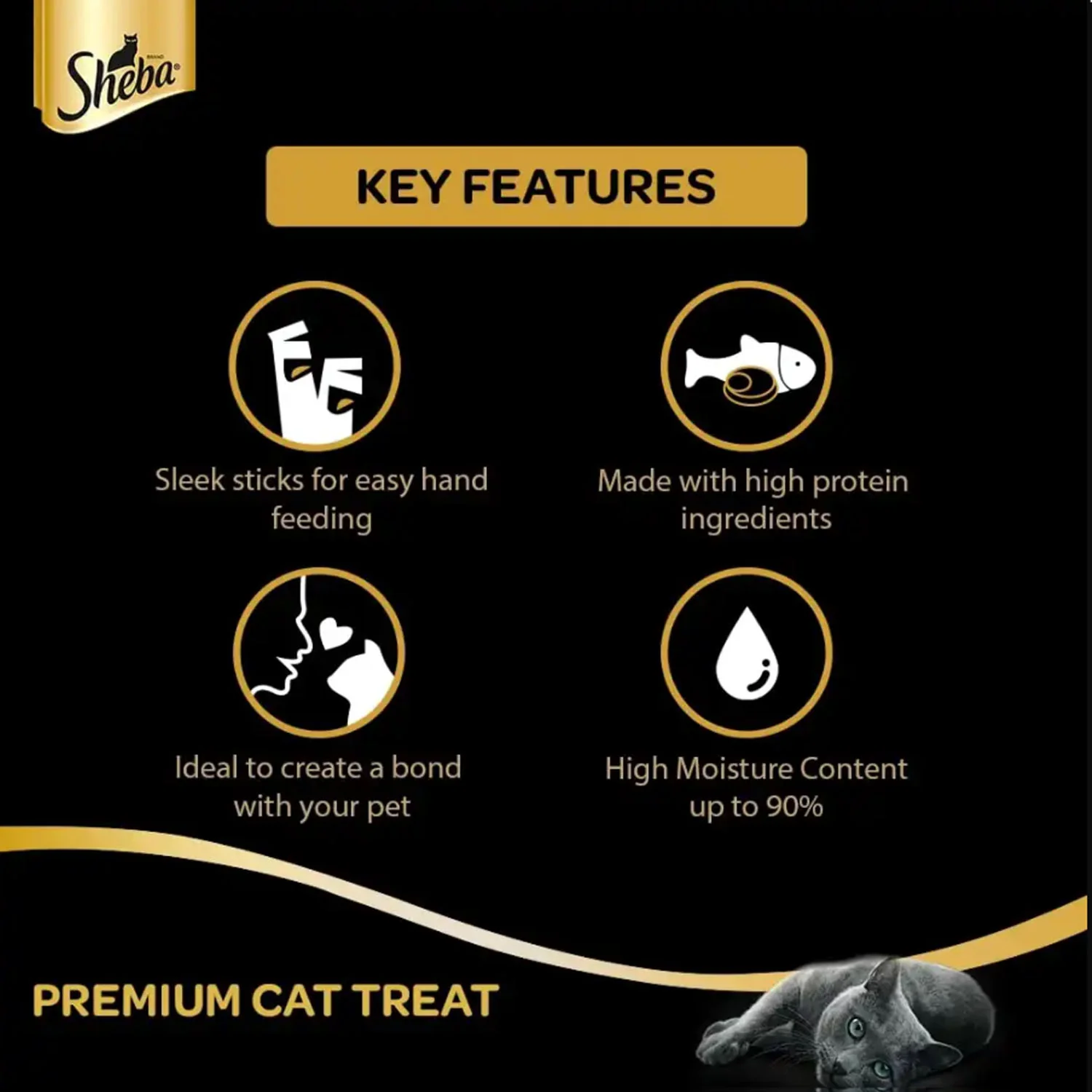 Sheba Melty Tuna Creamy Cat Treat 24g Premium Cat Snack Food - Image 8