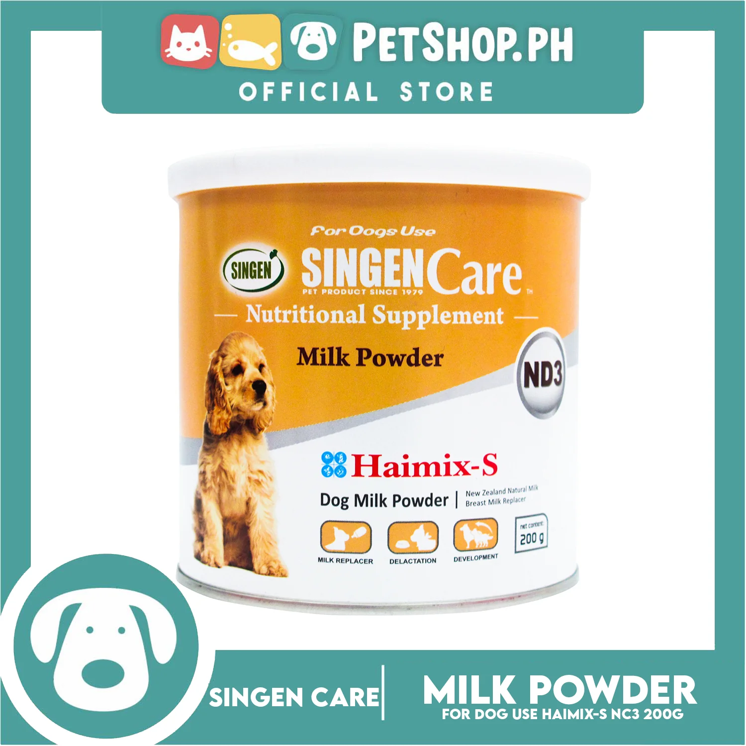 Singen Care Nutritional Supplement ND3 Milk Powder 200g Dog Milk Powder