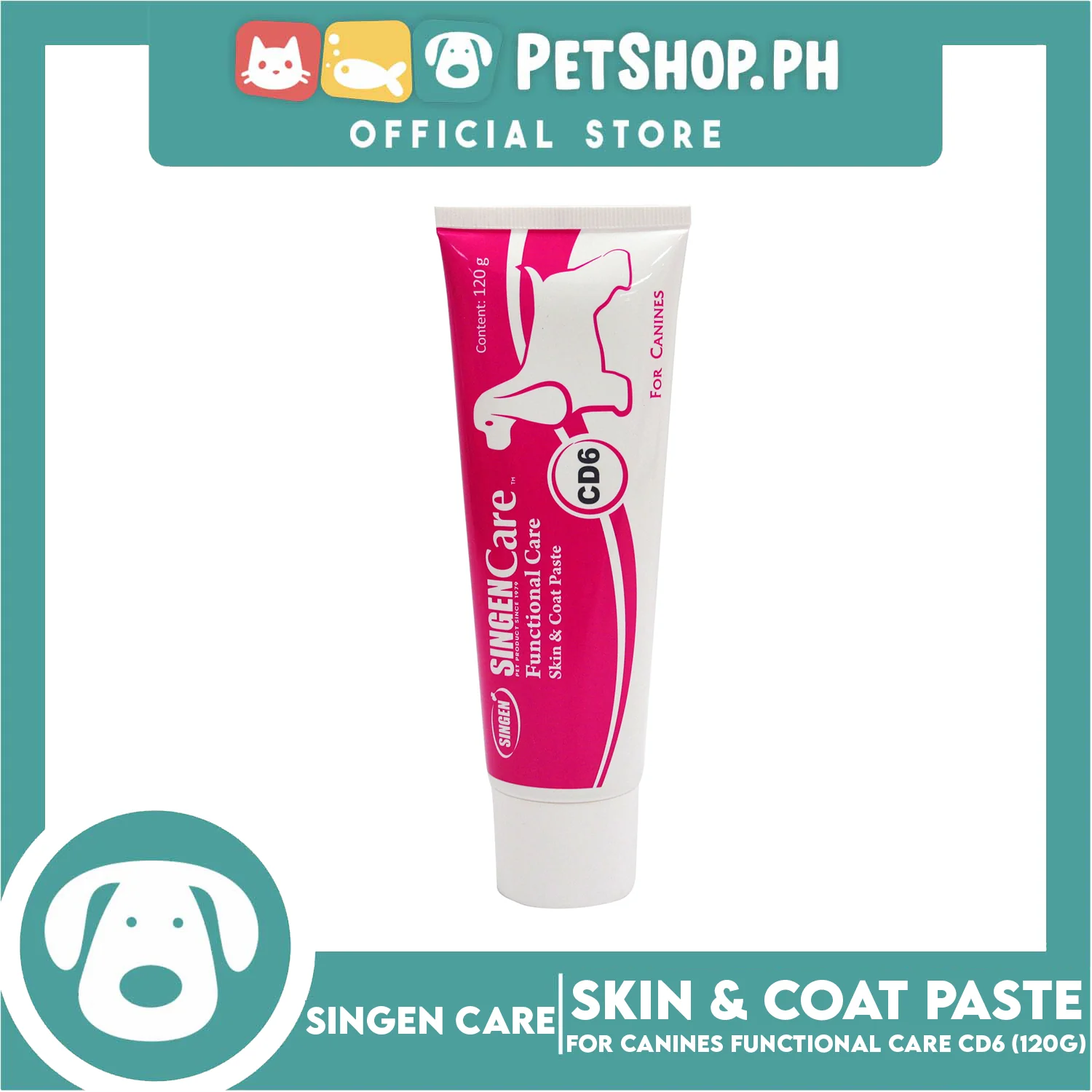 Singen Functional Care CD6 Skin And Coat Paste For Dogs 120g - Image 2