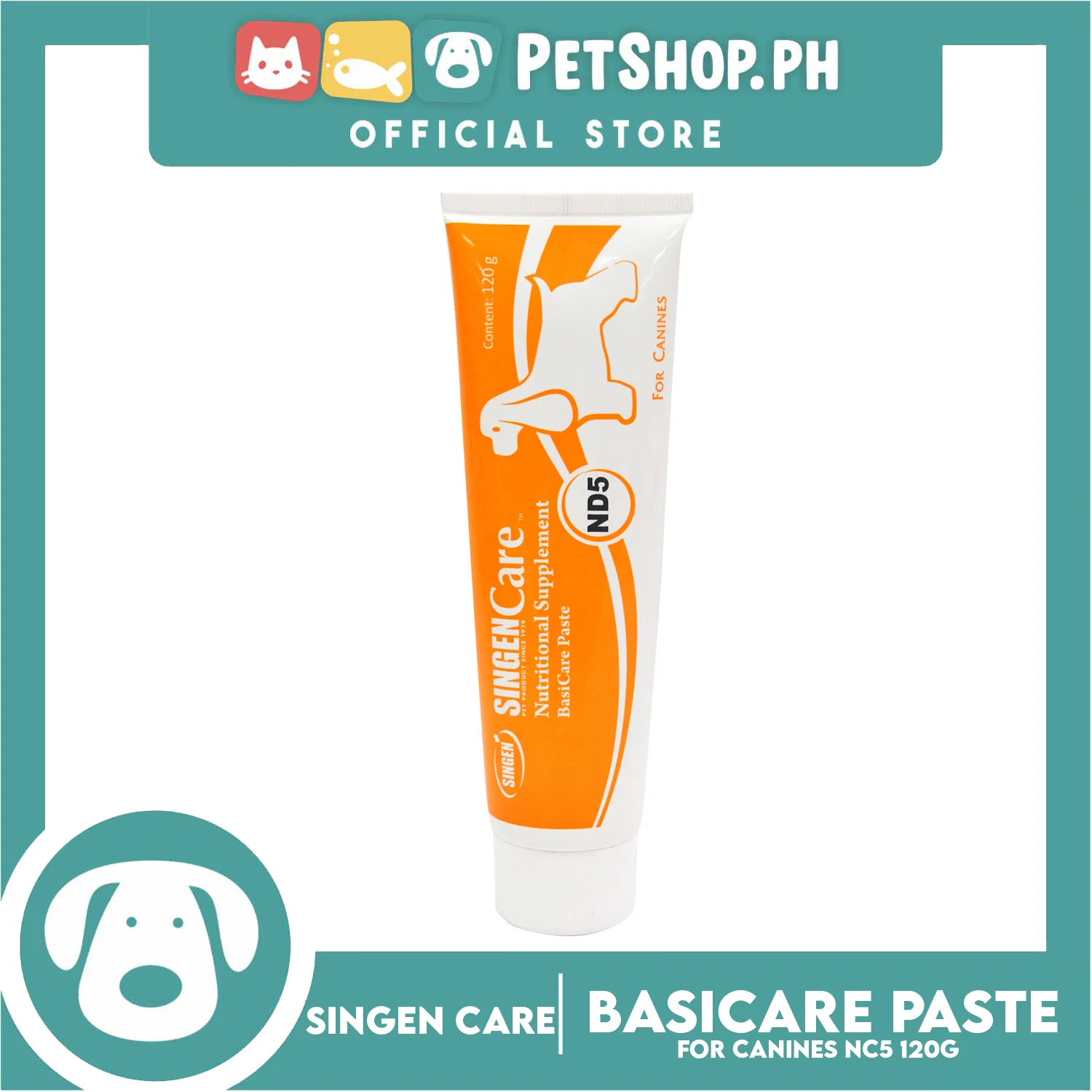 Singen Nutritional Supplement ND5 Basicare Paste 120g for Dogs - Image 2