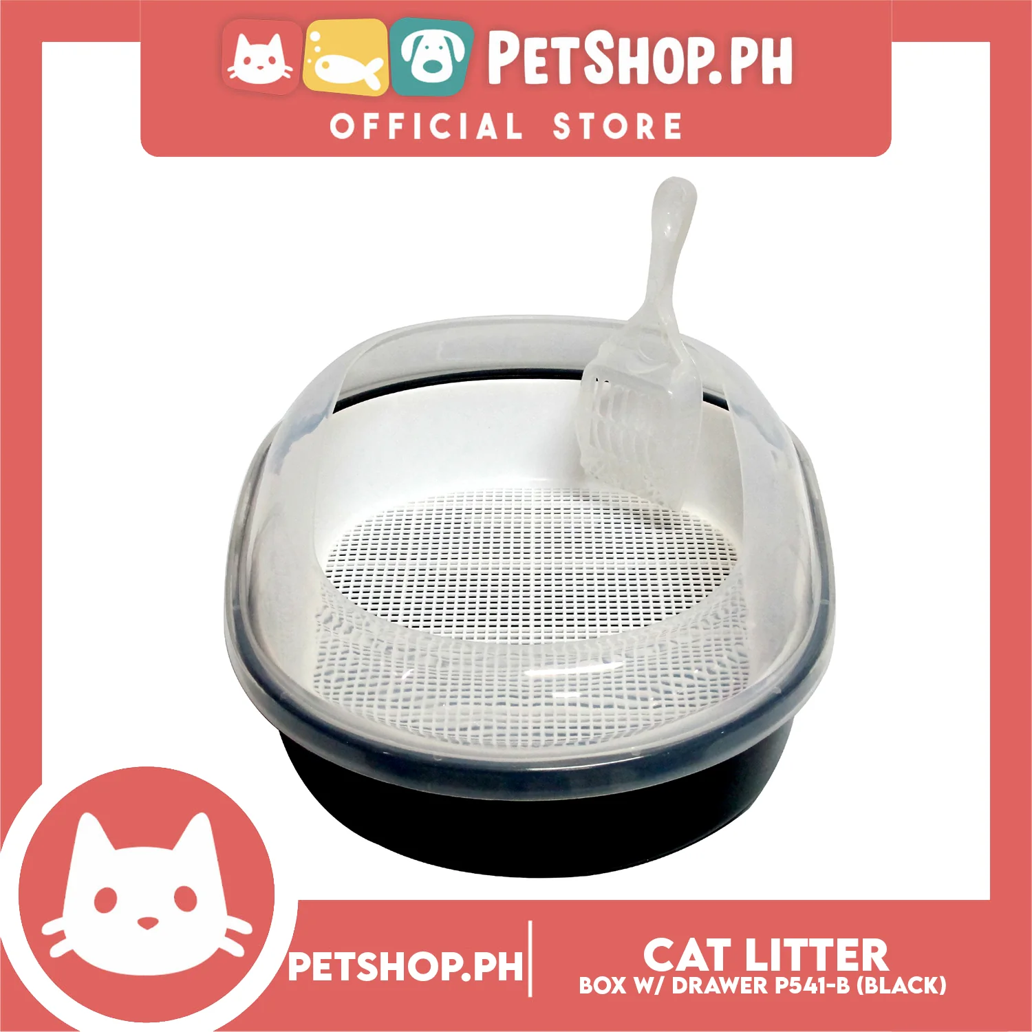 Transparent Cat Litter Box P541-B - Image 2