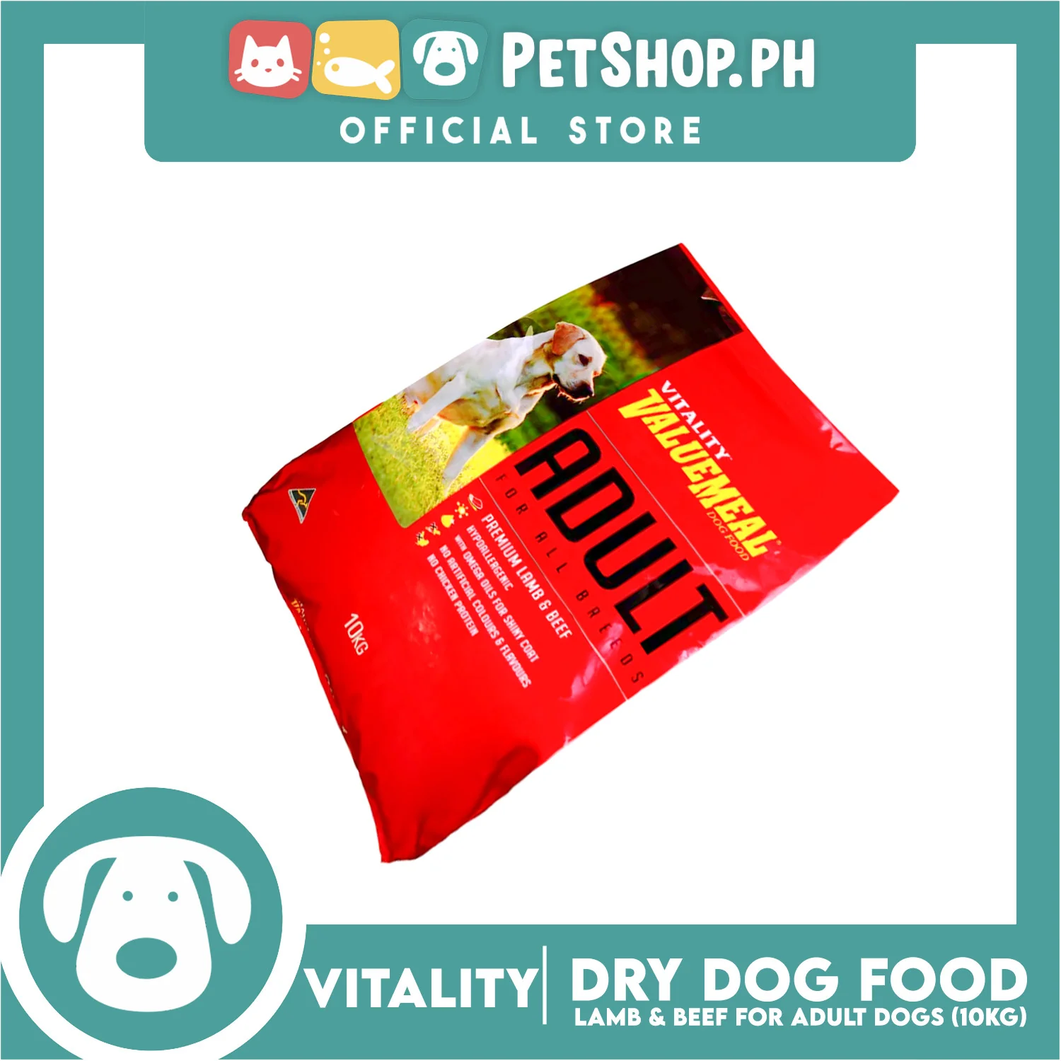 Vitality Valuemeal Premium Lamb and Beef 10kg for Adult Dog Food All Breeds - Image 4